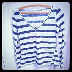 Long Sleeve Vneck Free People Shirt